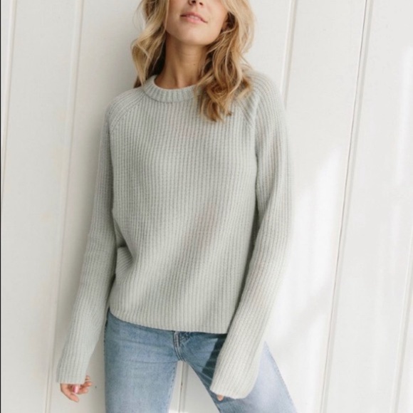 Vince Shaker Rib 100% Cashmere Sweater XS